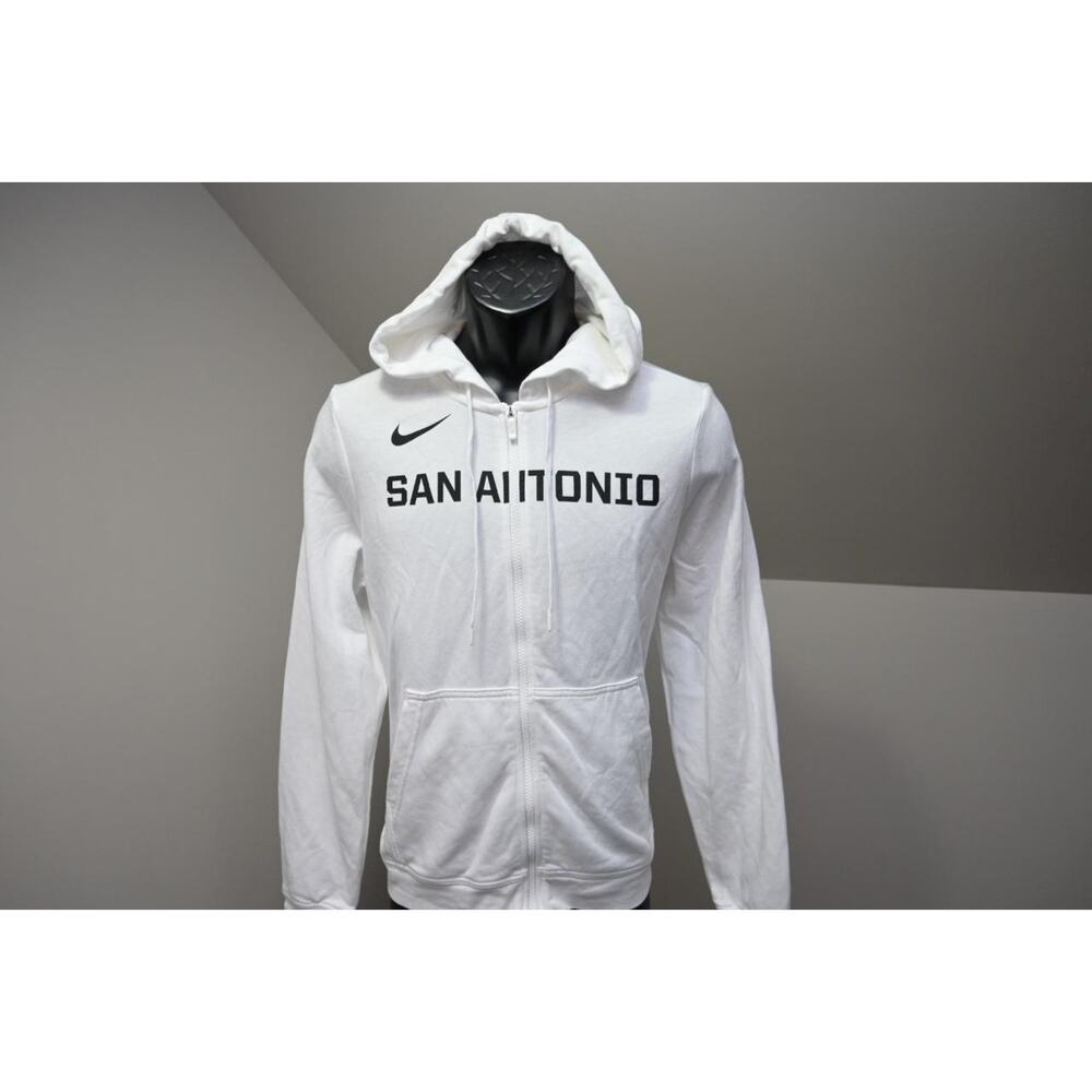 Nike Hoodie Jacket Performance White San Antonio Sweatshirt Womens Size XL